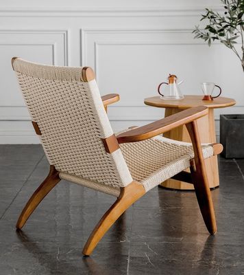 Meubles de salon en bois massif avec appuie-bras en nitrolacque