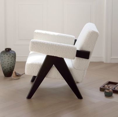 LL-C26 Chaise de loisirs en bois pour le salon W69*D72*H74 cm