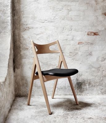 LL-C28 Chaise en bois tapissée nordique pour salle à manger