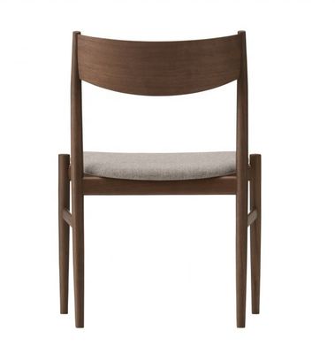 Chaise à manger en bois rembourrée en cuir en PU dans un style de design traditionnel pour les meubles de restaurant