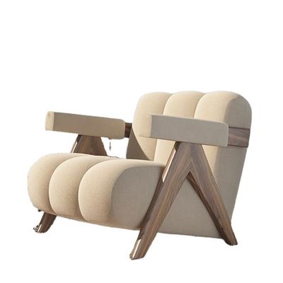 Design moderne et robuste en tissu de bois Salon Salle à manger rembourrée Chaise de dîner Sofa ensemble de meubles