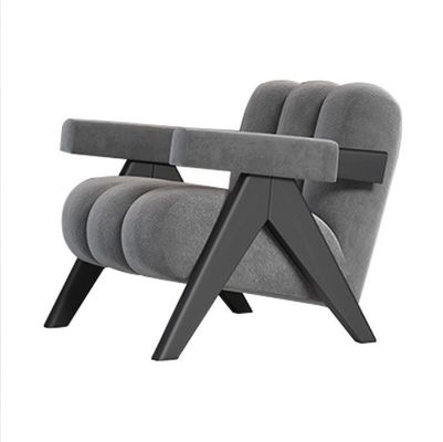 Design moderne et robuste en tissu de bois Salon Salle à manger rembourrée Chaise de dîner Sofa ensemble de meubles