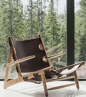 Chaise en cuir en PU pour un salon moderne et confortable