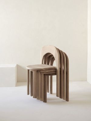 Chambre à manger en bois robuste Restaurant moderne Design Chaise empilée