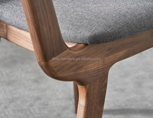 Emballement du courrier N Chaise à manger pour chaise en bois moderne Tissu Meubles pour la maison Hôtel Chaises de restaurant
