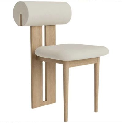 Design de meubles de vie moderne en tissu Salle à manger Chaise de restaurant avec style en bois massif