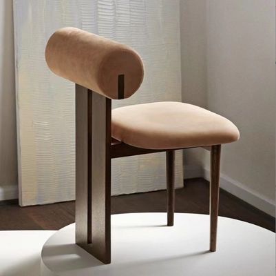 Design de meubles de vie moderne en tissu Salle à manger Chaise de restaurant avec style en bois massif
