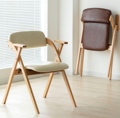 Meubles résidentiels durables Chaise pliante en bois pliable moderne pour restaurant et salon
