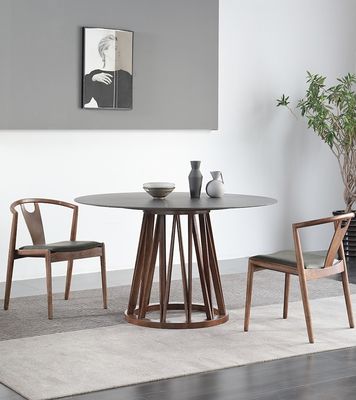 Emballage du courrier N Meubles de salle à manger Moderne en bois massif en PU cuir/tissu Chaise empilée pour le restaurant et le salon