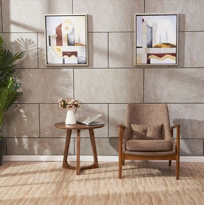 Design moderne loisirs Tissu en bois massif salle à manger restaurant canapé chaise meubles de salon avec accoudoirs pour loisirs
