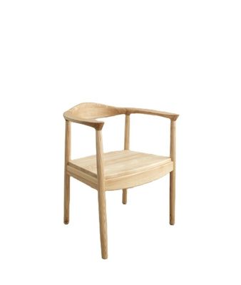 Chaise en bois de chêne Meubles de salon W55*D43*H76CM Chaise à manger en bois massif moderne