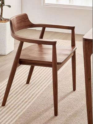 Chaise en bois de chêne Meubles de salon W55*D43*H76CM Chaise à manger en bois massif moderne