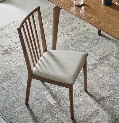 Chaise de loisirs Restaurant Chaise à manger en bois massif avec design et tapisseries