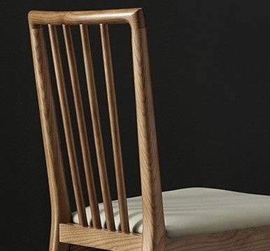 Chaise de loisirs Restaurant Chaise à manger en bois massif avec design et tapisseries