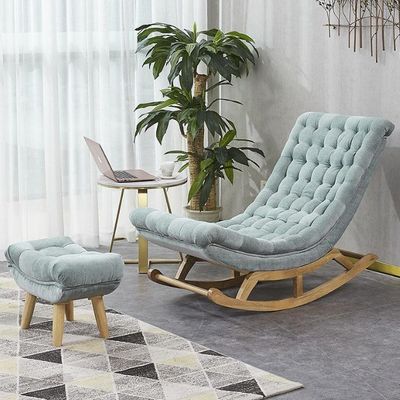 Meubles de salon d'hôtel nordique moderne Chaise simple canapé avec du velours en bois massif / cuir en PU dans un style populaire