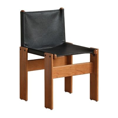 Chambre à manger en bois classique italien de luxe moderne en cire d'huile en cuir