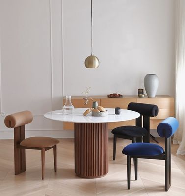 Matériau de couverture en velours/laine d'agneau Assise souple Assise de salle à manger Assise pour la maison Meubles de salon et hôtel Moderne design d'échantillon
