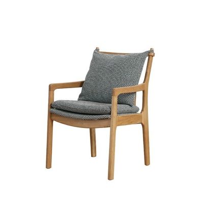 Pas de fauteuil à manger en chêne en tissu moderne plié pour salle à manger cuisine restaurant meubles de salon