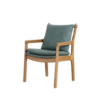 Pas de fauteuil à manger en chêne en tissu moderne plié pour salle à manger cuisine restaurant meubles de salon