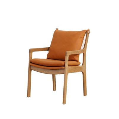 Pas de fauteuil à manger en chêne en tissu moderne plié pour salle à manger cuisine restaurant meubles de salon