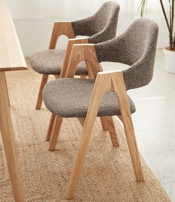 Design moderne cadre en bois meubles de maison nordique cuisine chaise de salle à manger rembourrée tissu pour hôtel restaurant