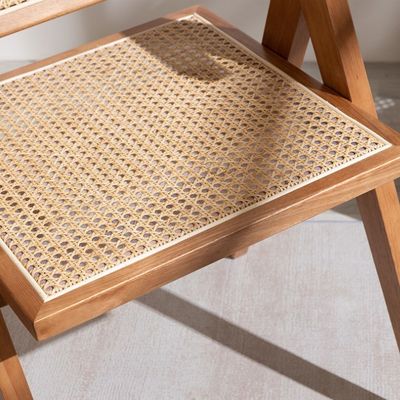 Service OEM Accepté Designers de meubles de salle à manger Chaise en rotin en bois massif nordique avec dossier