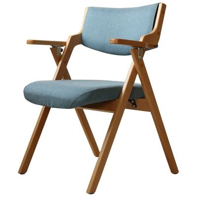 Chaise pliable en tissu bois de chêne en métal chaises de salle à manger pliantes pour les événements W50*D60*H82CM Meubles de salle à manger