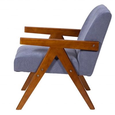 Chaise de fauteuil en cuir et en bois massif pour une pratique personnalisée dans le salon