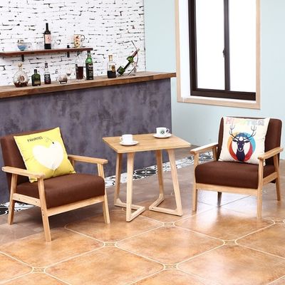 Conception moderne Nitrolacquer Finition Canapé en bois Chaise pour la maison Meubles Salon Hôtel