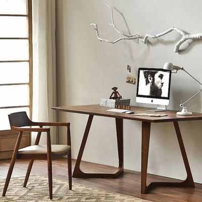 Accueil Meubles Généraux Restaurant en bois massif Chaises à manger au design moderne de luxe et en cuir PU