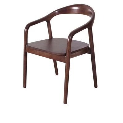 Chaise en bois en cuir en poudre moderne Pour le salon de l' hôtel Meubles de salle à manger Chaises de salle à manger en bois massif Chaise de salle à manger spécifique