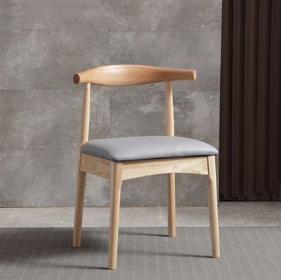 Rattan et finition en bois massif Nitrolacquer Chaise à manger pour meubles d'hôtel et de restaurant de style moderne nordique