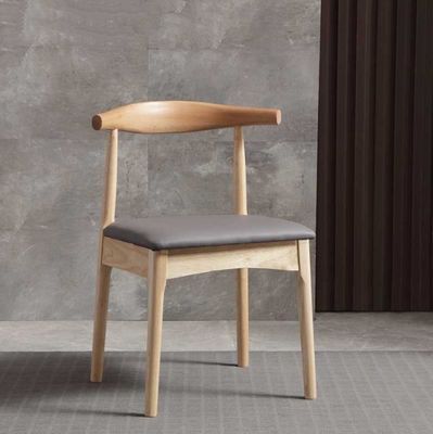 Rattan et finition en bois massif Nitrolacquer Chaise à manger pour meubles d'hôtel et de restaurant de style moderne nordique