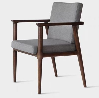 Accueil Meubles de salon Chaise de salle à manger moderne de luxe avec couverture en toile et cadre en bois massif