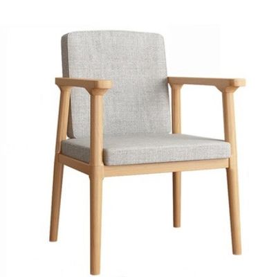 Accueil Meubles de salon Chaise de salle à manger moderne de luxe avec couverture en toile et cadre en bois massif