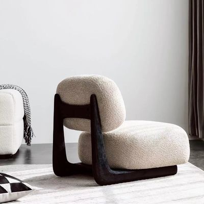 Sofa en bois massif salon de loisirs tissu meubles de salon chaise nordique 50 pièces chaise de canapé en bois moderne chaise rembourrée