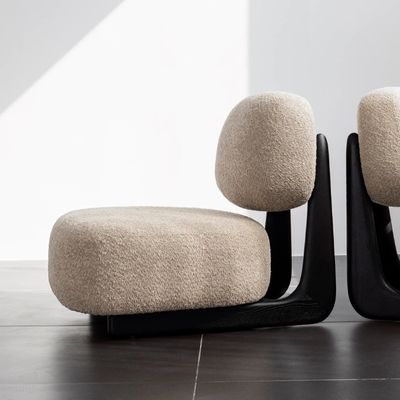 Sofa en bois massif salon de loisirs tissu meubles de salon chaise nordique 50 pièces chaise de canapé en bois moderne chaise rembourrée
