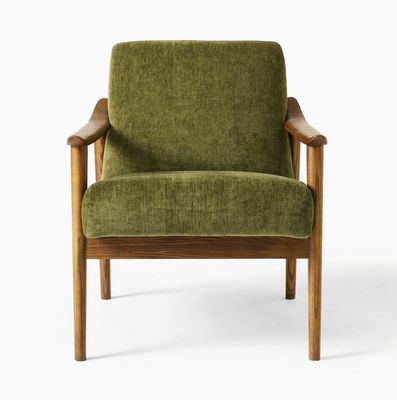 Ajoutez du confort et de l'élégance à votre salon avec le salon de loisirs en bois massif fauteuil canapé en bois W67*D79*H78 CM