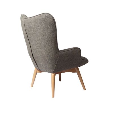 Chaises en bois canapé chaise rembourrée chaise moderne en bois massif chaise de salon de loisirs avec tabouret Meubles de salon