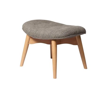 Chaises en bois canapé chaise rembourrée chaise moderne en bois massif chaise de salon de loisirs avec tabouret Meubles de salon