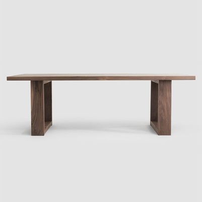 Assises japonaises de luxe Meubles de salle à manger Table rectangulaire Table à manger en bois massif