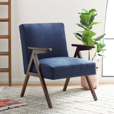 Accueil Meubles fauteuil personnalisé Chaise en bois massif avec conception et tissu / cuir en PU