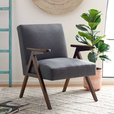 Accueil Meubles fauteuil personnalisé Chaise en bois massif avec conception et tissu / cuir en PU