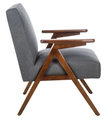 Accueil Meubles fauteuil personnalisé Chaise en bois massif avec conception et tissu / cuir en PU