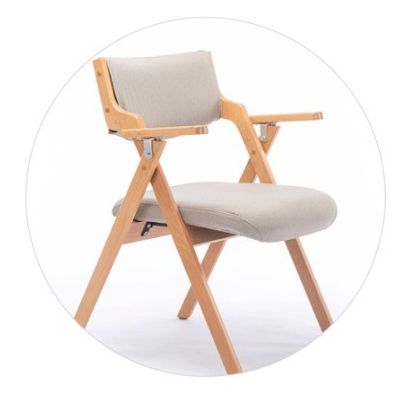 Morden classique nordique en bois pliable Arm de loisirs Chaise à manger fonction Salle à manger W45cm*D51cm*H83cm pour le salon
