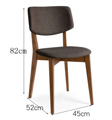 Chaise à manger en bois massif de design moderne de luxe avec emballage du courrier