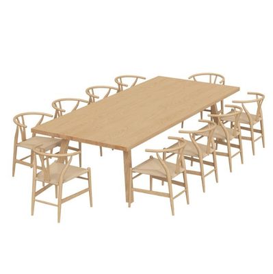 Emballage du courrier N Meubles de restaurant Design japonais Chaises de salle à manger en bois massif pour restaurant