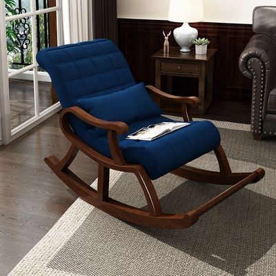 Emballage du courrier Chaise de fauteuil en bois massif moderne en tissu Salle de séjour Chaise de salon pour meubles de maison