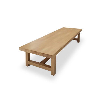 Nordic Luxury Modern Home Restaurant Salle à manger Ensemble de meubles Matériau de couverture de pin robuste pour la maison Table à manger en bois