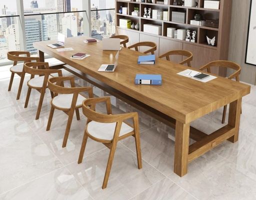 Nordic Luxury Modern Home Restaurant Salle à manger Ensemble de meubles Matériau de couverture de pin robuste pour la maison Table à manger en bois